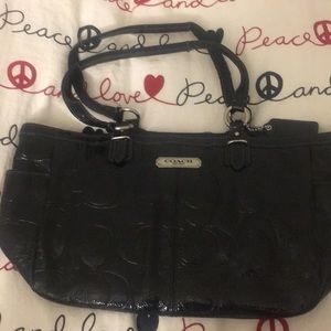 Coach patten leather purse